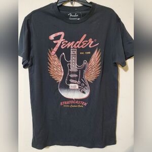 Fender Black Graphic Tee Medium NWT